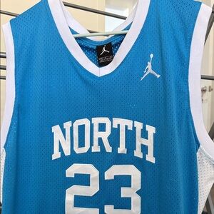 Jordan North 23 Blue and White Jersey